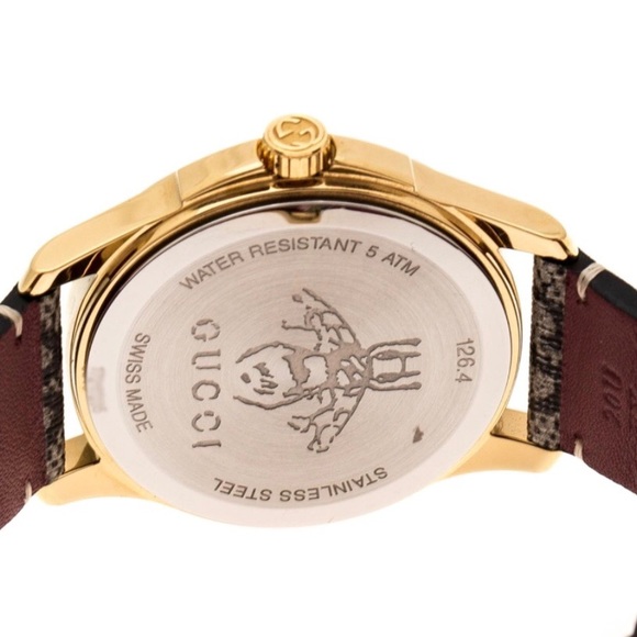 Gucci brown goldplated stainless steel  wristwatch - Picture 3 of 8